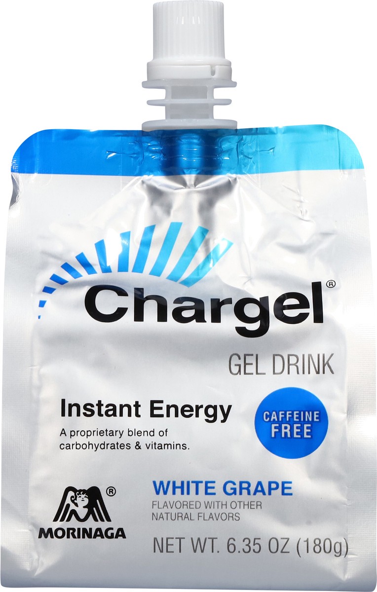slide 10 of 13, Morinaga Chargel Caffeine Free Instant Energy White Grape Gel Drink 6.35 oz, 6.35 oz