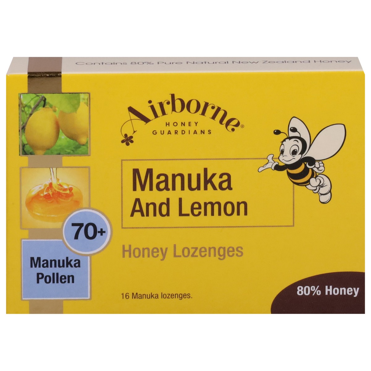 slide 4 of 4, Airborne Manuka & Lemon Honey Lozenges, 16 ct