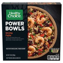 Healthy Choice Power Bowls, Shrimp Fajita, Frozen Meal, 10 oz. Bowl