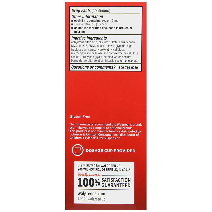 slide 4 of 5, Walgreens Children's Pain Relief Suspension Liquid Grape, 2 ct; 4 fl oz