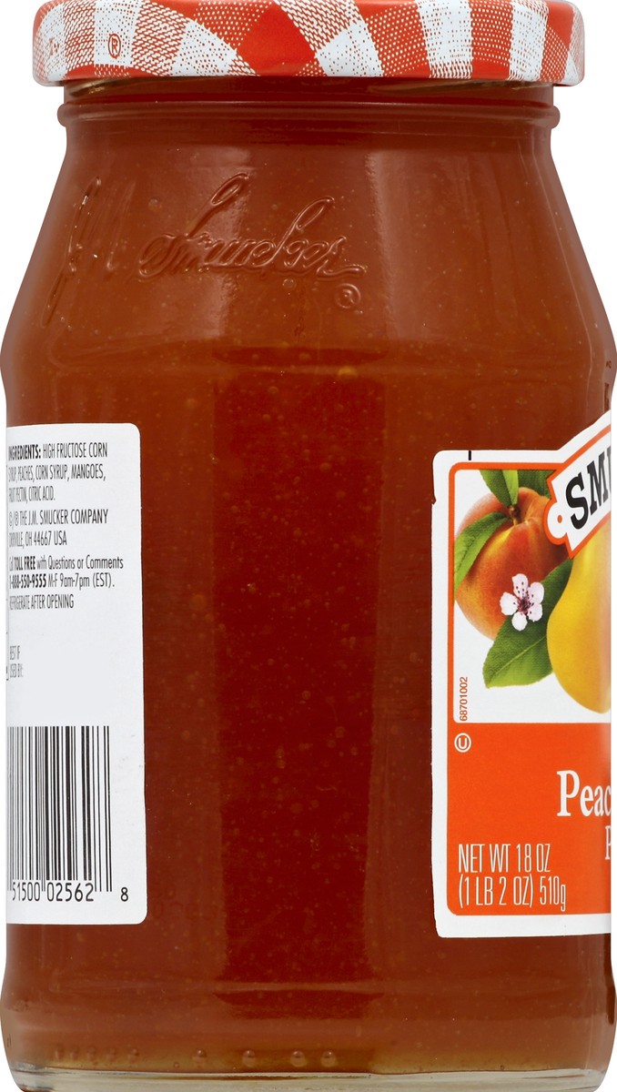 slide 3 of 6, Smucker's Peach-Mango Preserves, 1 ct