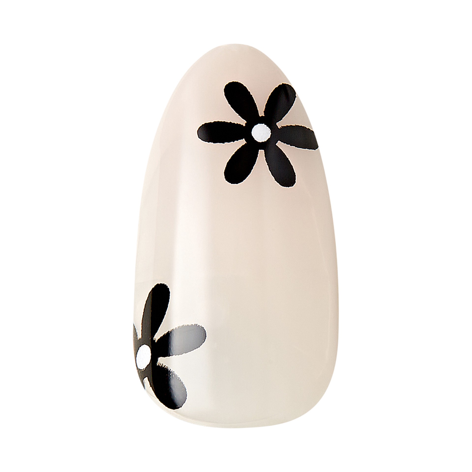 slide 4 of 5, imPRESS KISS imPRESS Press-On Nails in Glossy Solid Black, Medium Size, Almond Shape, 34 pc