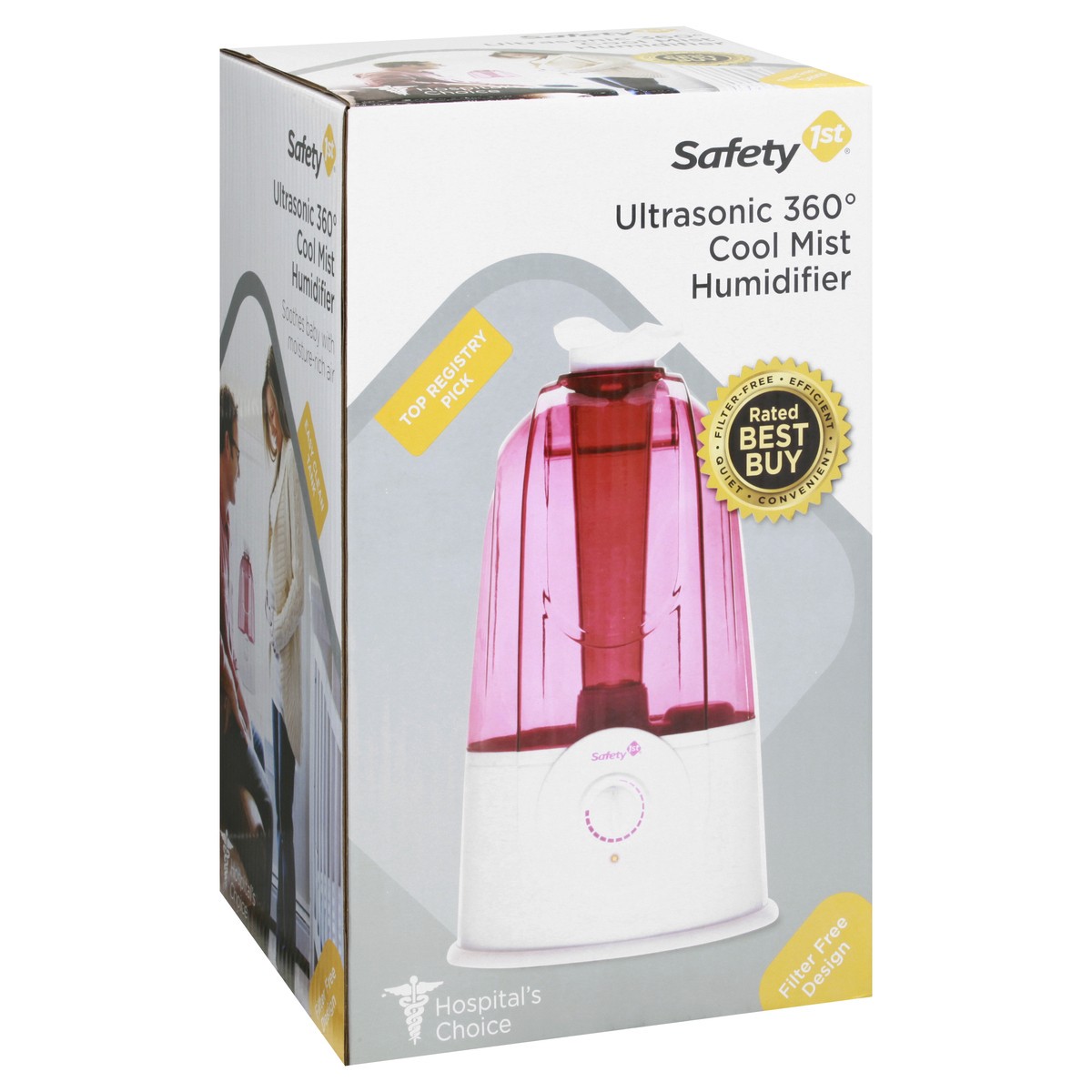 slide 5 of 11, Safety 1st Ultrasonic 360 Degrees Cool Mist Humidifier 1 ea, 1 ct