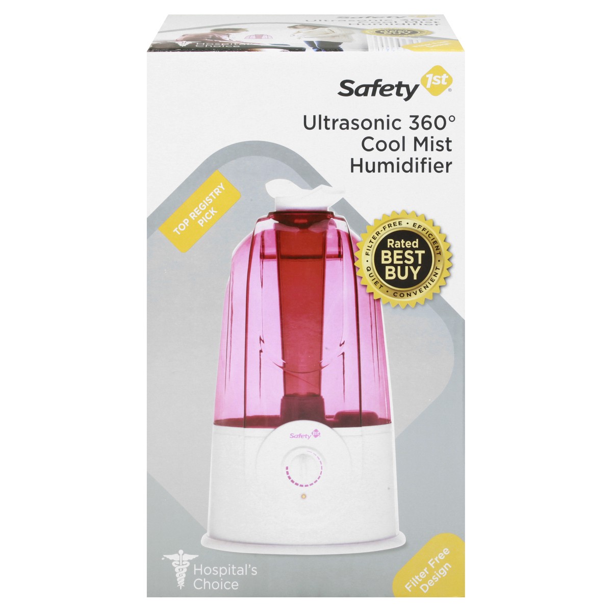 slide 1 of 11, Safety 1st Ultrasonic 360 Degrees Cool Mist Humidifier 1 ea, 1 ct