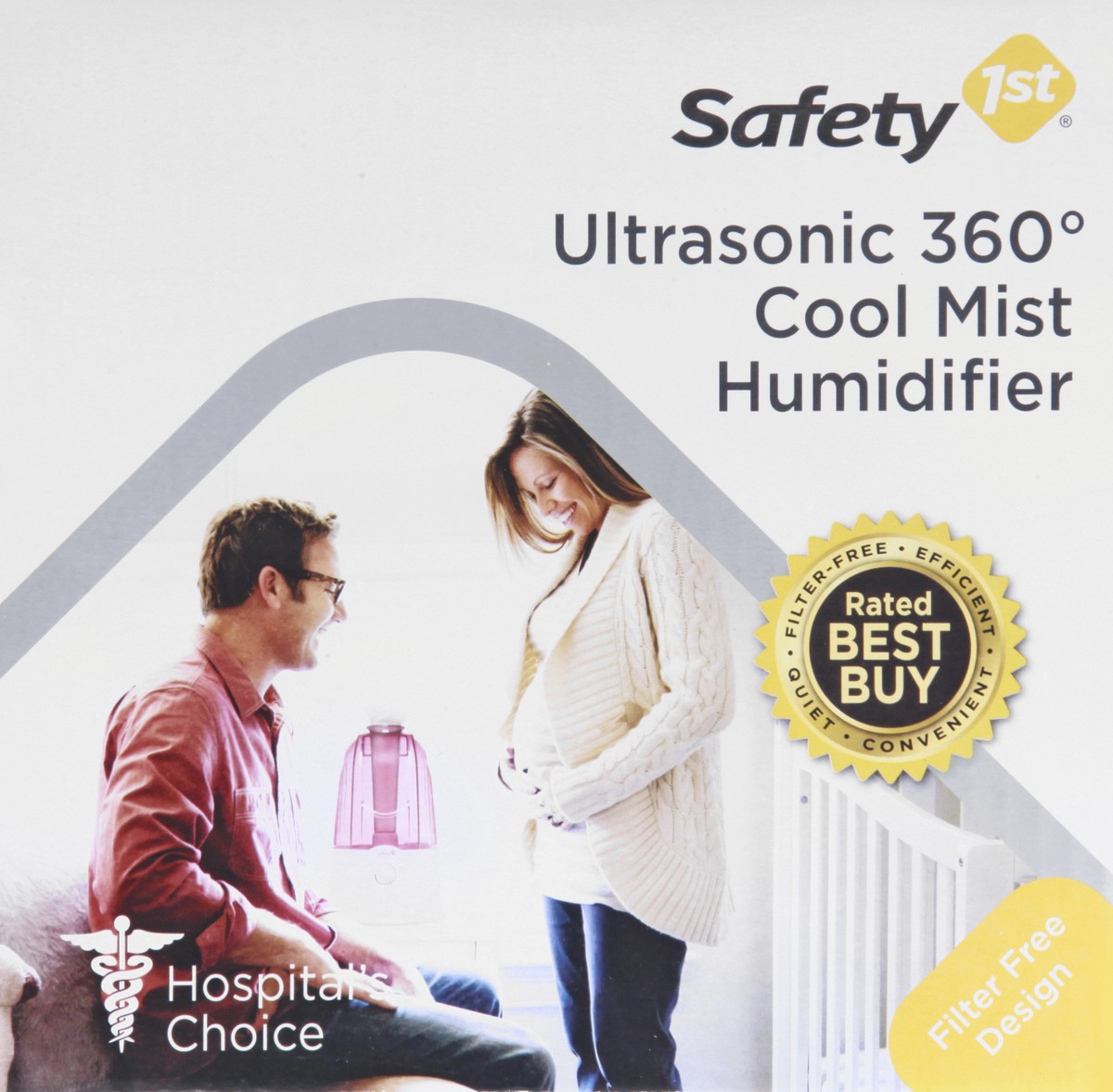 slide 10 of 11, Safety 1st Ultrasonic 360 Degrees Cool Mist Humidifier 1 ea, 1 ct