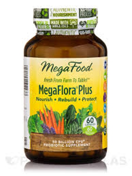 slide 1 of 1, MegaFood Megaflora Plus, 60 ct