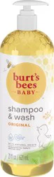 Burt''s Bees Baby Shampoo & Wash, Original Tear Free Baby Soap - 21 Ounce Bottle