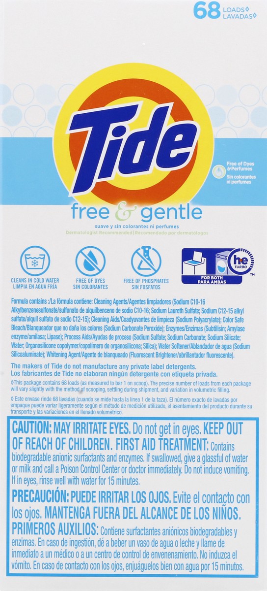 slide 2 of 12, Tide Powdered Detergent Ult Free, 95 oz