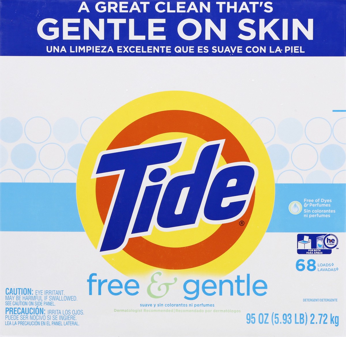 slide 8 of 12, Tide Powdered Detergent Ult Free, 95 oz