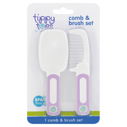 slide 1 of 1, Tippy Toes Comb And Brush Set, 1 ct