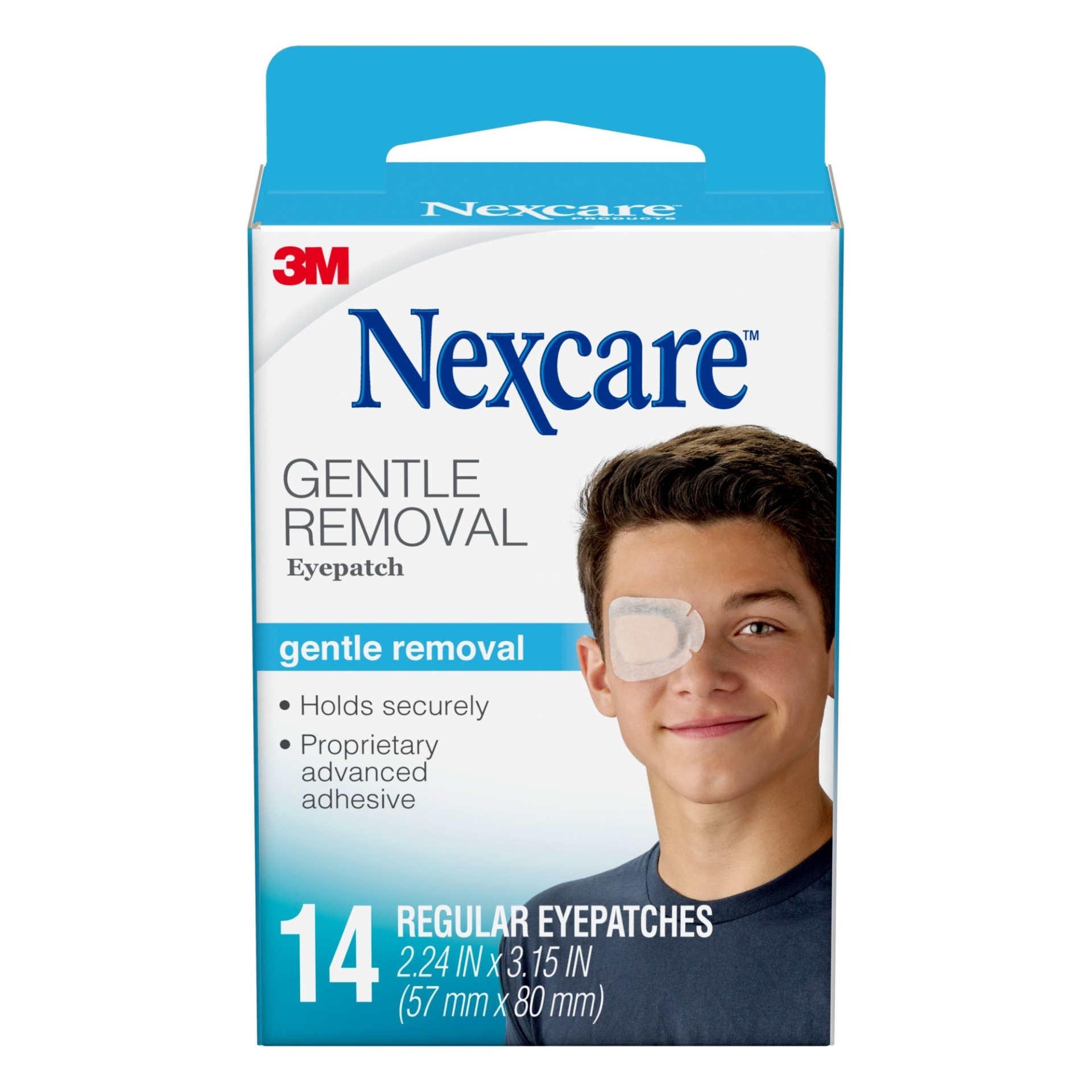 slide 1 of 1, 3M Nexcare Eyepatch, Gentle Removal, 14 ct; 2.18 in