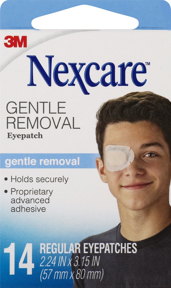 slide 1 of 11, Nexcare Gentle Removal Eyepatch 14 ea, 14 ct