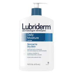 Lubriderm Daily Moisture Hydrating Body and Hand Lotion To Help Moisturize Dry Skin with Pro-Vitamin B5 For Healthy-Looking Skin, Non-Greasy, 16 fl. oz