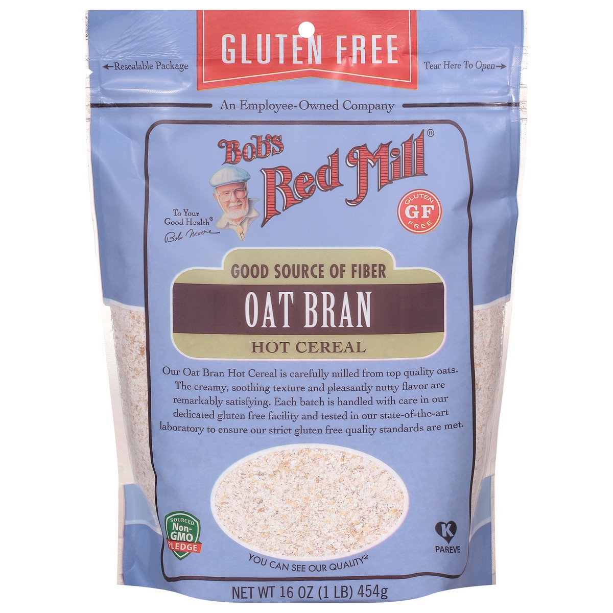 slide 1 of 9, Bob's Red Mill Oat Bran Gluten Free, 16 oz