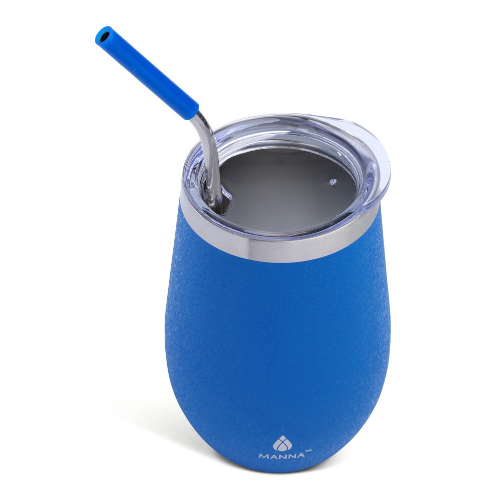 slide 3 of 4, Manna Wine Tumbler - Blue, 17 oz