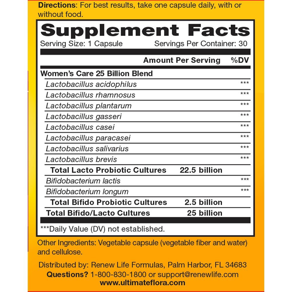slide 5 of 9, Ultimate Flora Women's Daily Probiotic, 30 ct