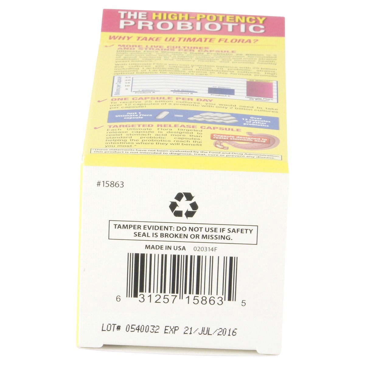 slide 9 of 9, Ultimate Flora Women's Daily Probiotic, 30 ct