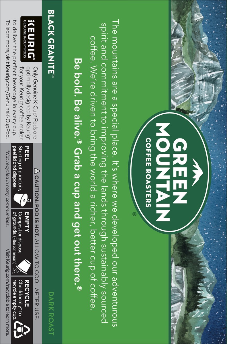 slide 7 of 11, Green Mountain Coffee Roasters Black Granite, Keurig Single Serve K-Cup Pods, Espresso Style Dark Roast- 10 ct, 10 ct