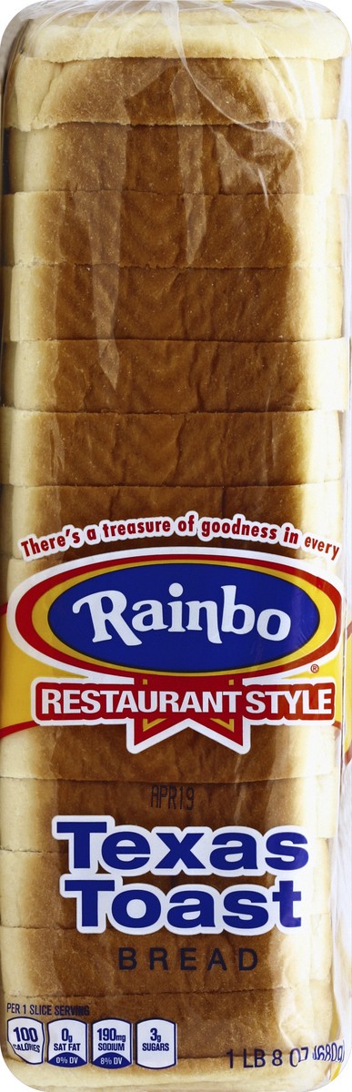 slide 2 of 5, Rainbo Texas Toast White Bread, 24 oz, 1 cnt