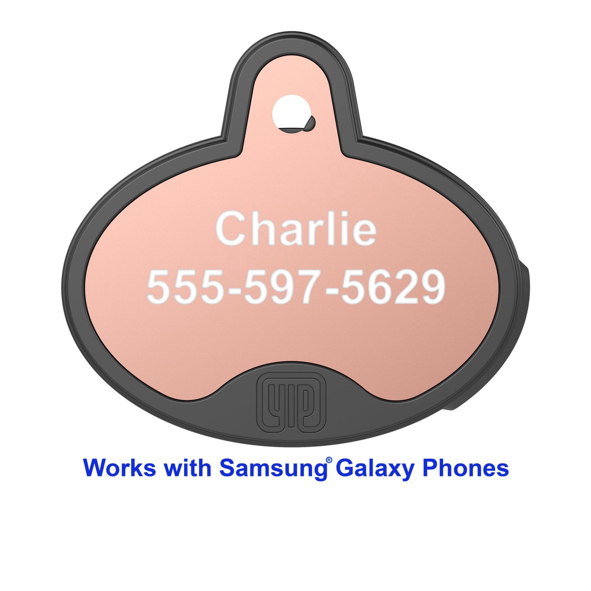slide 1 of 1, YIP Smart Tag Personalized ID Tag and Tracker - Works with Samsung Galaxy Smartphones, 1 ct