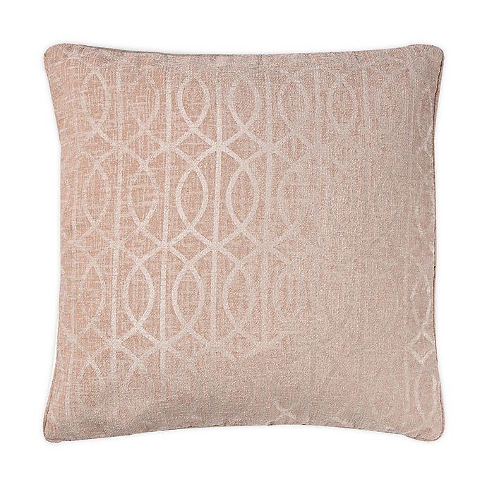 slide 1 of 1, Wamsutta Trellis Square Throw Pillow - Rose Dust, 1 ct