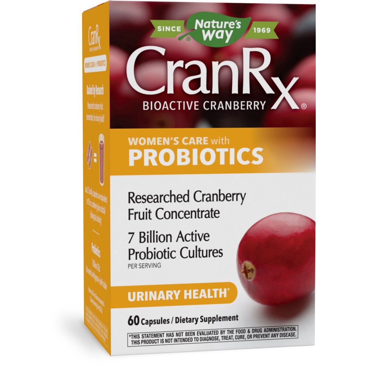 slide 1 of 21, Nature's Way Bioactive Cranberry Women's Care with Probiotics Urinary Health Capsules, 60 ct