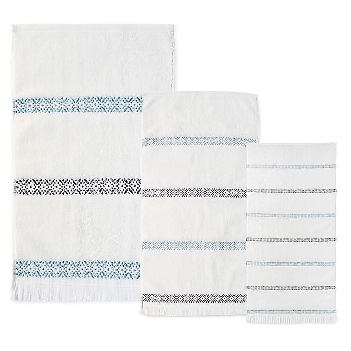 slide 1 of 8, Bedeck Kuro Hand Towel - Indigo, 1 ct