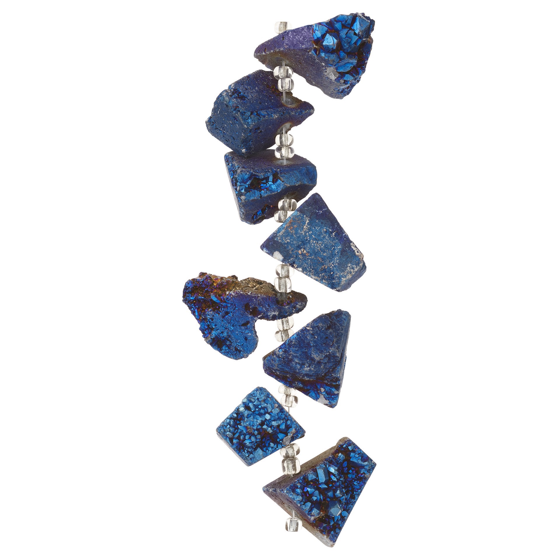 slide 2 of 3, Blue Iridescent Druzy Agate Chunks By Bead Landing, 20mm - 25mm
