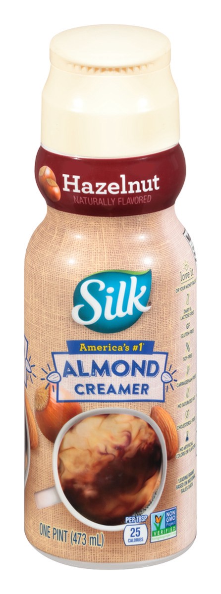 slide 1 of 7, Silk Hazelnut Almond Creamer, 16 fl oz