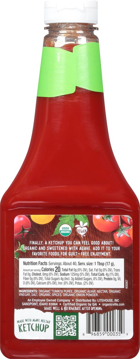 slide 12 of 12, Organicville Ketchup 24 oz, 24 oz