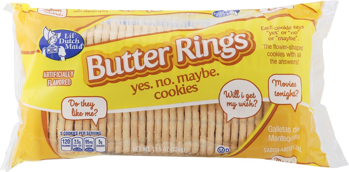 slide 11 of 13, Lil' Dutch Maid Lil Dutch Maid Butter Ring Cookies, 11.5 oz