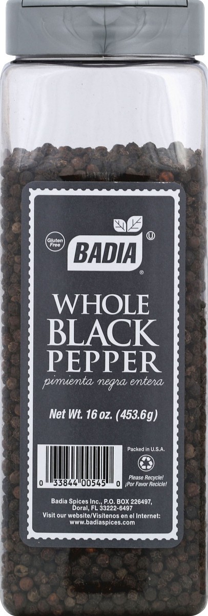 slide 2 of 6, Badia Black Pepper Whole, 16 oz