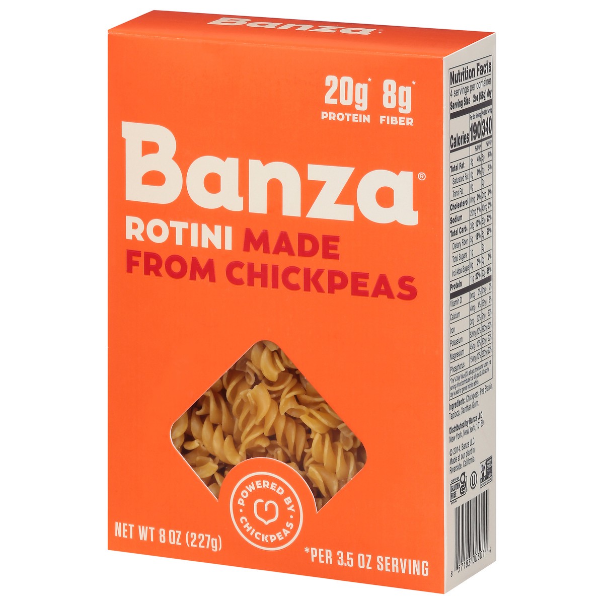 slide 3 of 9, Banza Chickpea Rotini 8 oz, 8 oz