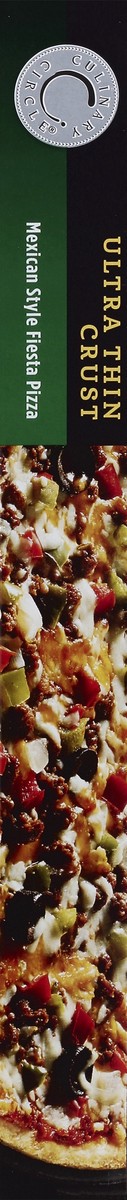 slide 3 of 6, Culinary Circle Pizza, Ultra Thin Crust, Mexican Style Fiesta, 14.75 oz