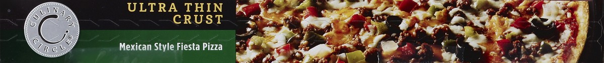 slide 4 of 6, Culinary Circle Pizza, Ultra Thin Crust, Mexican Style Fiesta, 14.75 oz