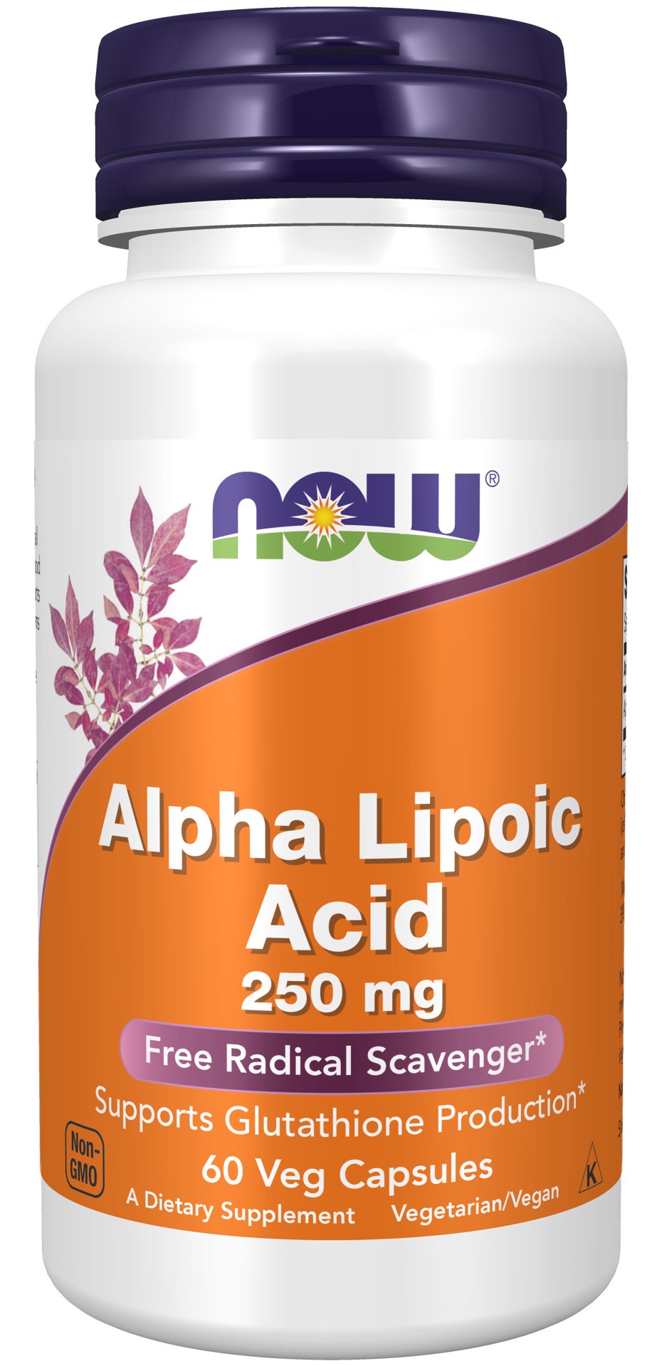 slide 1 of 4, NOW Alpha Lipoic Acid 250 mg - 60 Veg Capsules, 60 ct