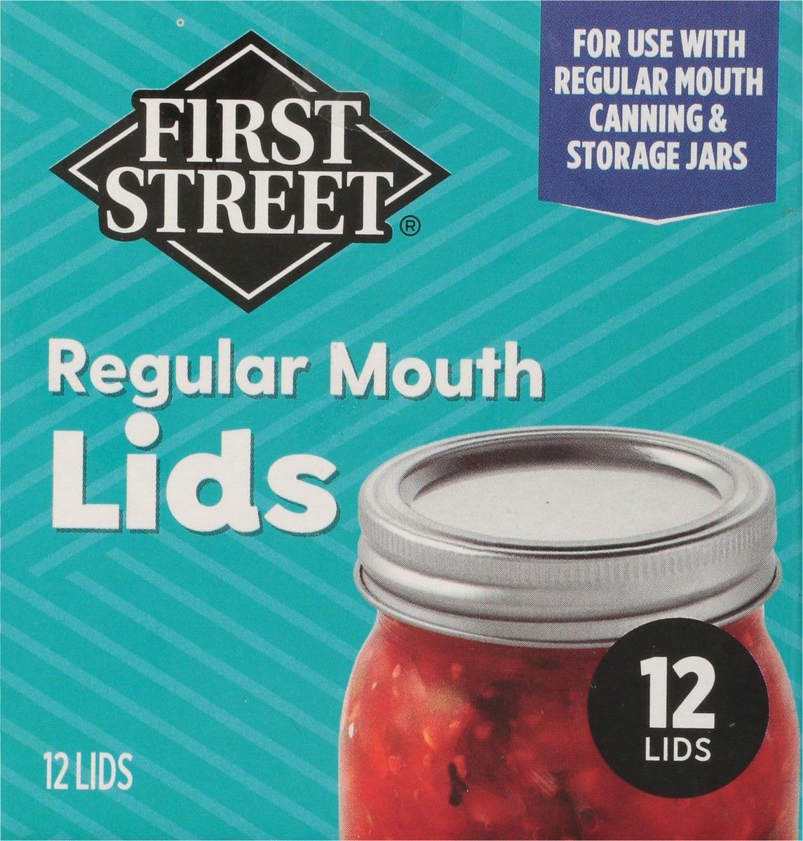 slide 7 of 11, First Street Fs Reg Width Canning Jar Lids, 12 ct