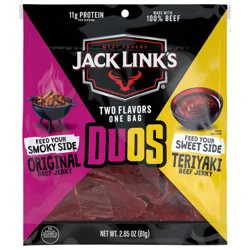 Jack Link's Duos Original and Teriyaki Beef Jerky, 2.85 oz