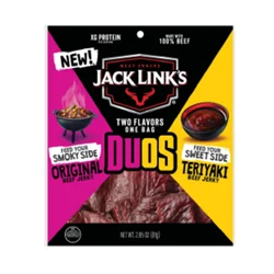 Jack Link's Duos Original/Teriyaki Beef Sticks 2.85 oz
