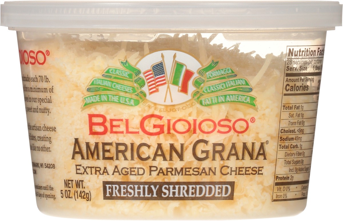 slide 12 of 14, BelGioioso American Grana Extra Aged Freshly Shredded Parmesan Cheese 5 oz, 5 oz