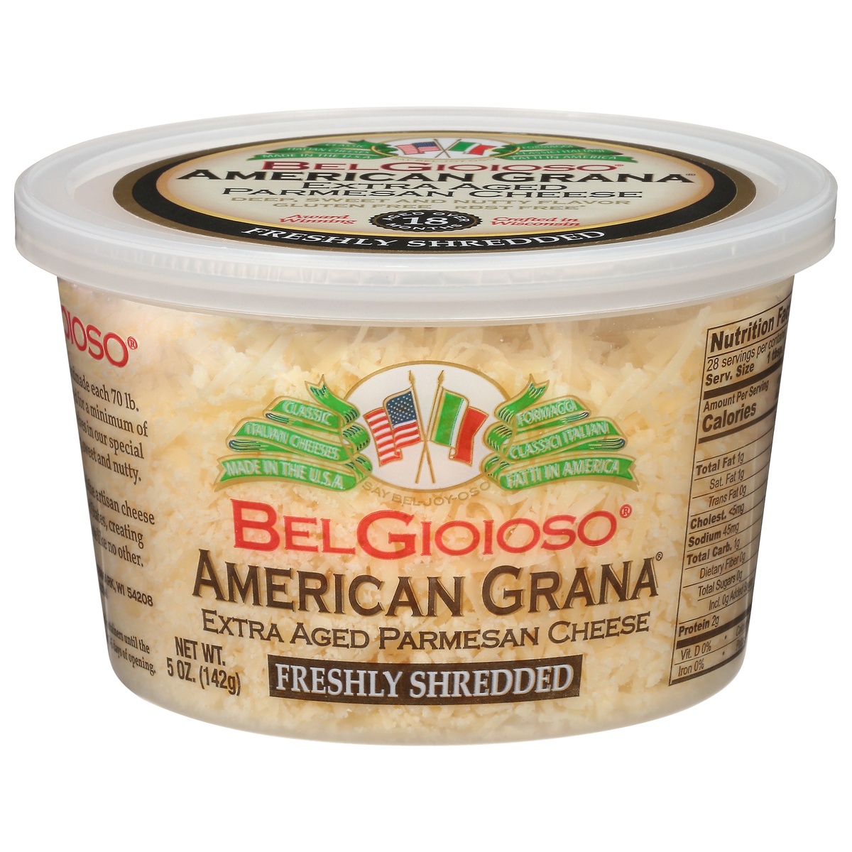 Belgioioso Shredded Parmesan Cheese - 5oz : Target