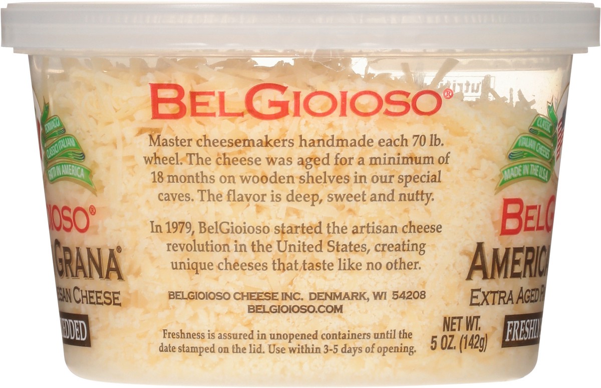slide 4 of 14, BelGioioso American Grana Extra Aged Freshly Shredded Parmesan Cheese 5 oz, 5 oz
