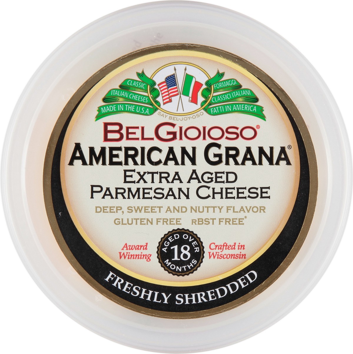slide 2 of 14, BelGioioso American Grana Extra Aged Freshly Shredded Parmesan Cheese 5 oz, 5 oz