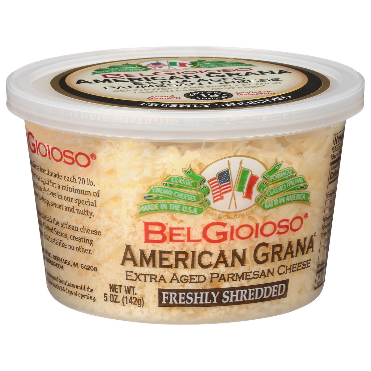 slide 3 of 14, BelGioioso American Grana Extra Aged Freshly Shredded Parmesan Cheese 5 oz, 5 oz