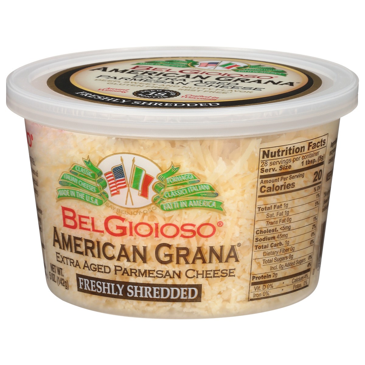 slide 9 of 14, BelGioioso American Grana Extra Aged Freshly Shredded Parmesan Cheese 5 oz, 5 oz