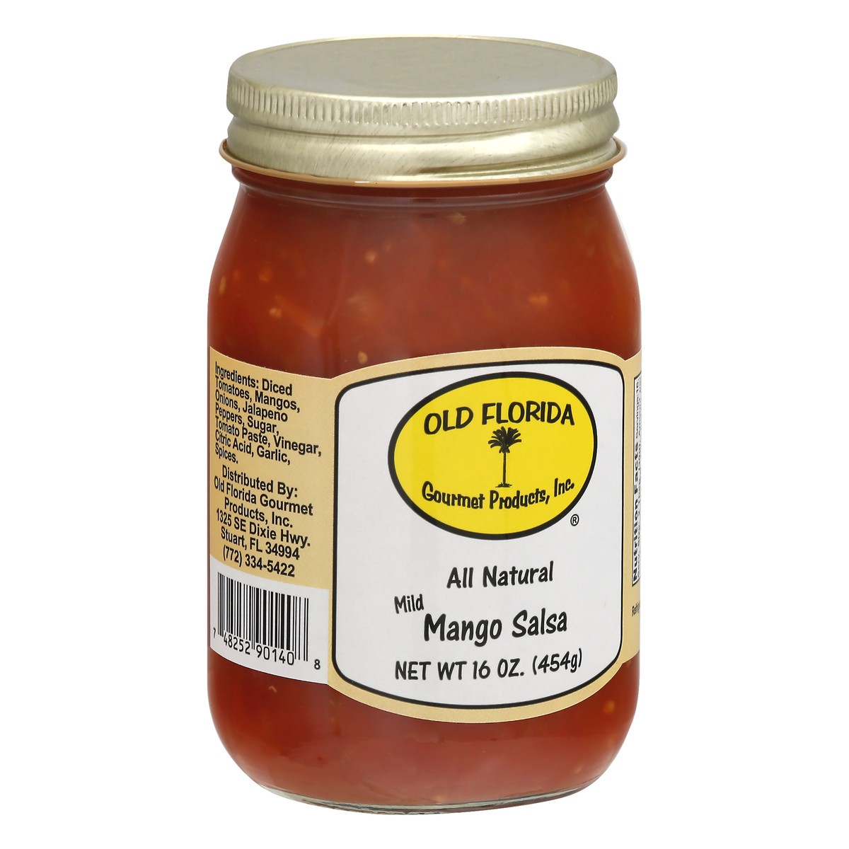 slide 2 of 9, Old Florida Gourmet Products Mild Mango Salsa 16 oz, 17 oz