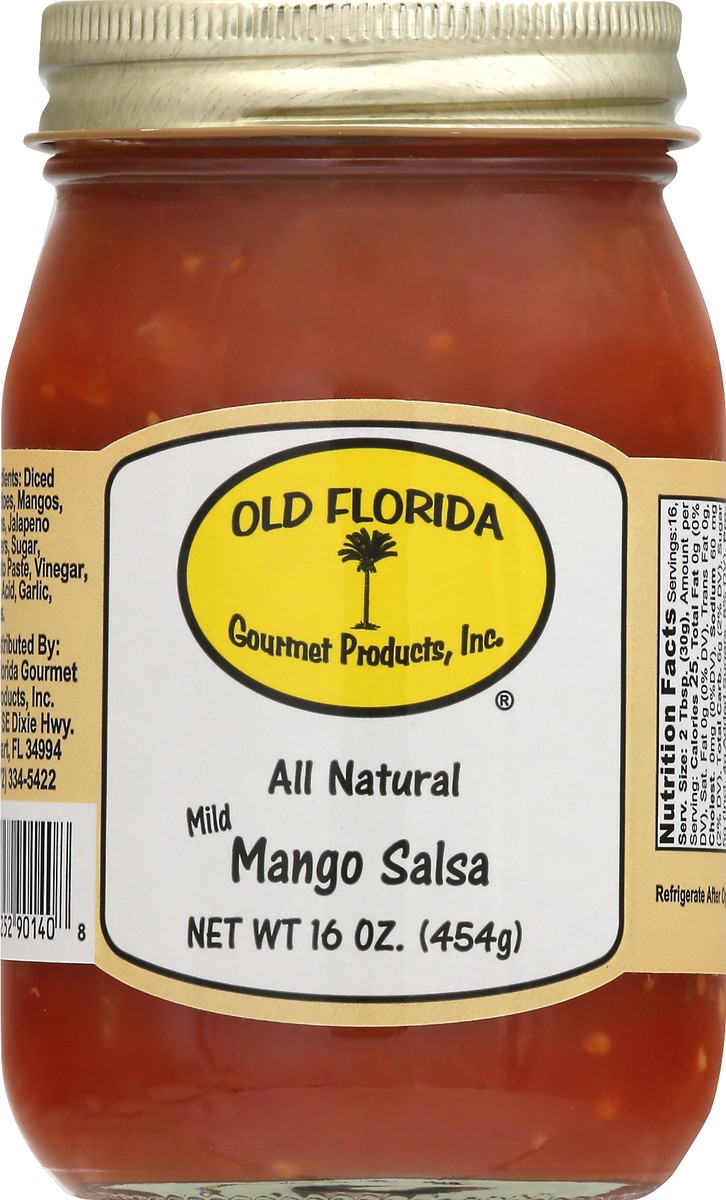 slide 6 of 9, Old Florida Gourmet Products Mild Mango Salsa 16 oz, 17 oz