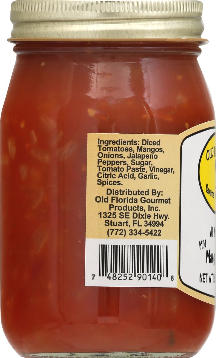 slide 7 of 9, Old Florida Gourmet Products Mild Mango Salsa 16 oz, 17 oz