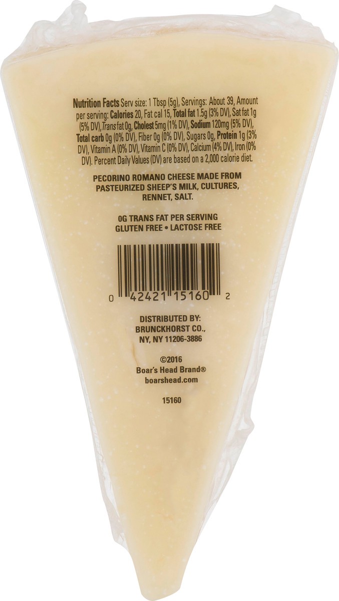 slide 7 of 13, Boar's Head Pecorino Romano Cheese, 7 oz