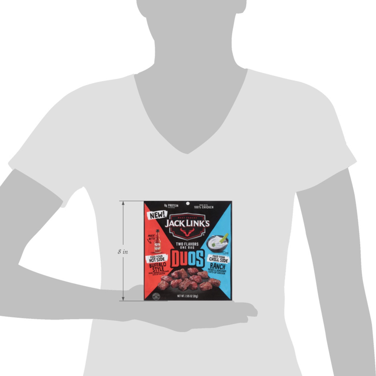 slide 12 of 14, Jack Links Duos Franks & Ranch, 2.85 oz